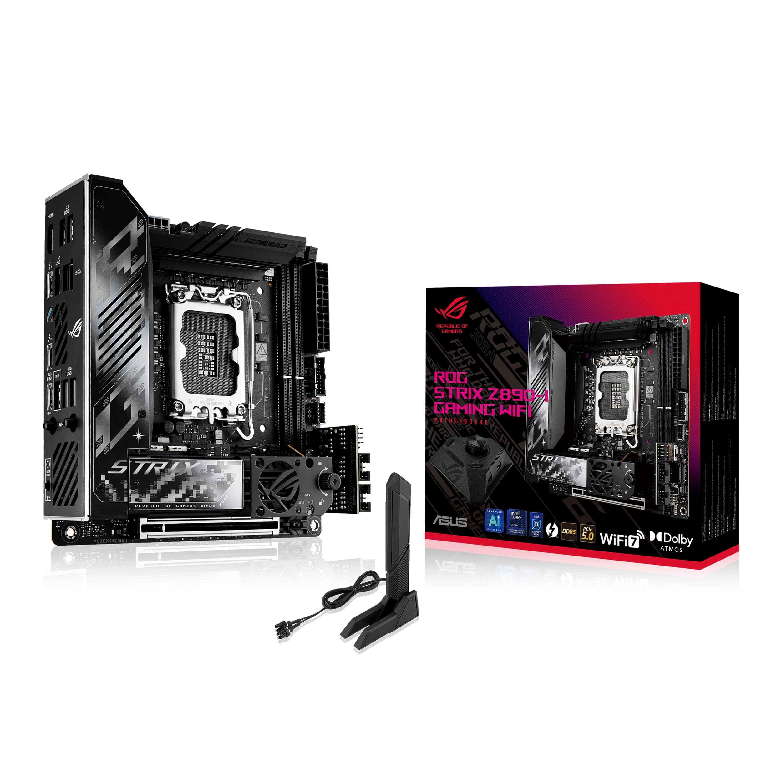 ASUS ROG STRIX GAMING WIFI сумісний із процесорами intel Core Ultra LGA 1851 Z890 оснащений DDR5 ATX Продукт місцевого авторизованого дистриб’ютора Z890-I
ASUS ROG STRIX GAMING WIFI сумісний із процесорами intel Core Ultra LGA 1851 Z890 оснащений DDR5 ATX Продукт місцевого авторизованого дистриб’ютора Z890-I