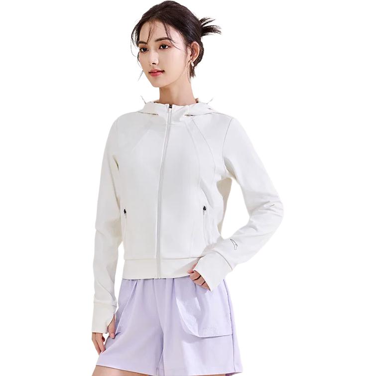 Anta Womens Training Series Solid Color Zipper Hooded Comfortable Breathable Versatile Jacket Women jackets Ivory 962515701-1 XS
Anta Womens Training Series Solid Color Zipper Hooded Comfortable Breathable Versatile Jacket Women jackets Ivory 962515701-1 XS