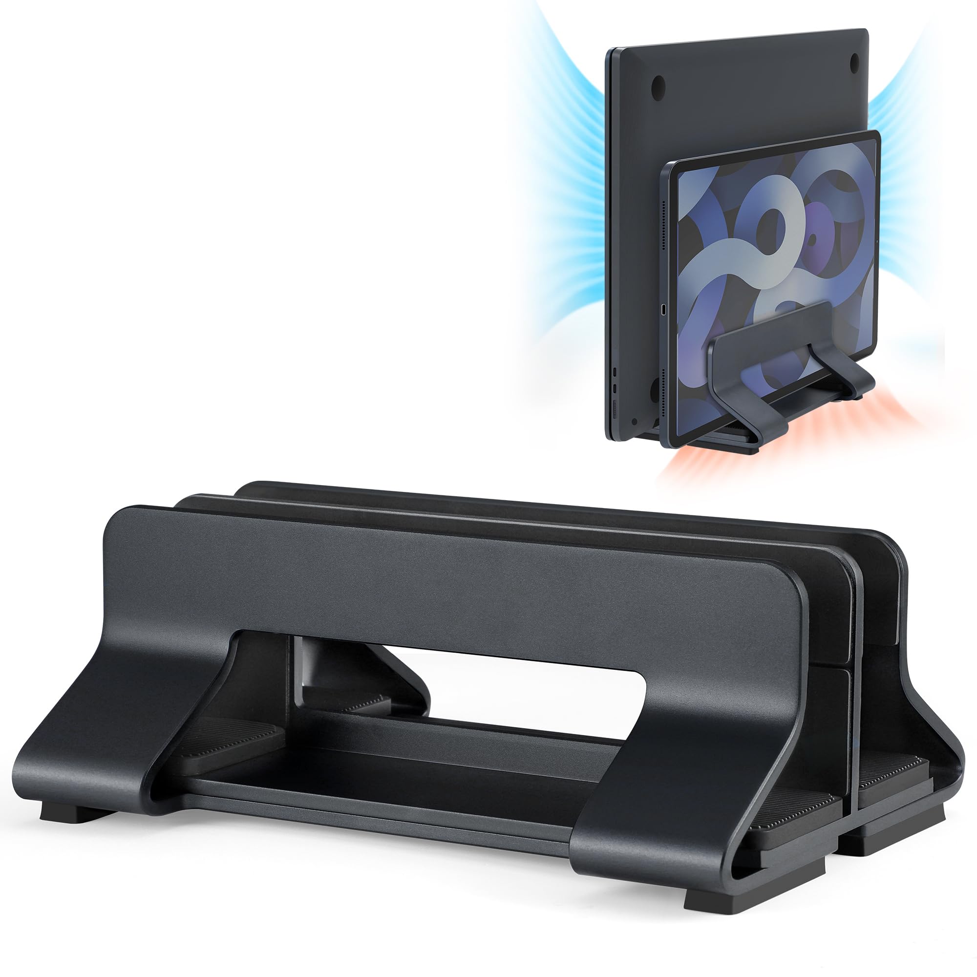 Laptop Stand Adjustable Without PC Stand Vertical and Supports Almost All PSITEK Laptop Storage 2 Vertical, Tools, Aluminum, Laptops, (Black, Slots)
Laptop Stand Adjustable Without PC Stand Vertical and Supports Almost All PSITEK Laptop Storage 2 Vertical, Tools, Aluminum, Laptops, (Black, Slots)