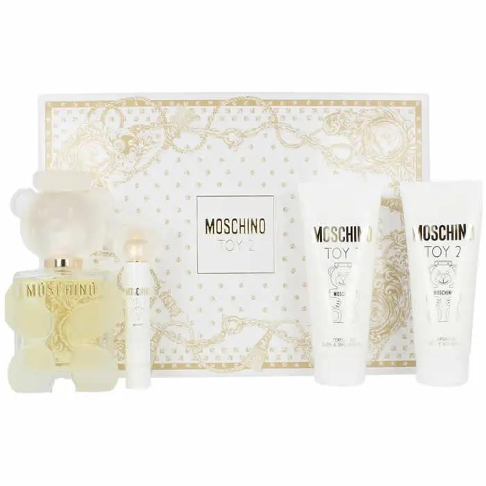 Moschino Toy 2 Eau De Parfum Spray 100ml Set 4 Pieces
Moschino Toy 2 Eau De Parfum Spray 100ml Set 4 Pieces