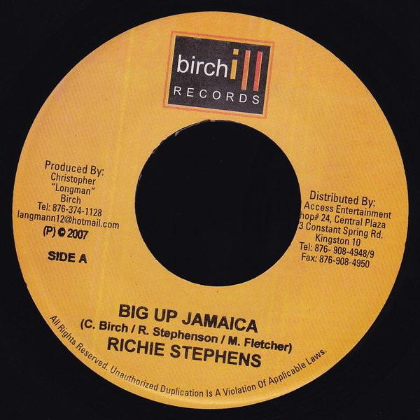 7inch Record RICHIE STEPHENS / RICHIE FEELINGS - Big Up Jamaica / Lowh Yuh Name NONE Birchill Record 2007 Jamaica Reggae, Ska & Dub Used
7inch Record RICHIE STEPHENS / RICHIE FEELINGS - Big Up Jamaica / Lowh Yuh Name NONE Birchill Record 2007 Jamaica Reggae, Ska & Dub Used