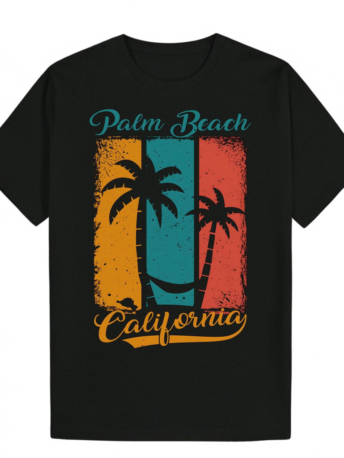 California Tropical Graphic T-shirt - Lightweight Breathable Polyester Tee for Beach Vacations & Casual Outfits - Palm Tree Design in Orange L
California Tropical Graphic T-shirt - Lightweight Breathable Polyester Tee for Beach Vacations & Casual Outfits - Palm Tree Design in Orange L
