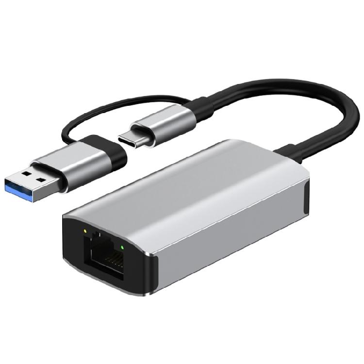 Gigabit Ethernet Converters USB to RJ45 Double Port USB A and C 2.5Gbps 1Gbps Fast Speed Plugs and Play Multiple System Compatible
Gigabit Ethernet Converters USB to RJ45 Double Port USB A and C 2.5Gbps 1Gbps Fast Speed Plugs and Play Multiple System Compatible