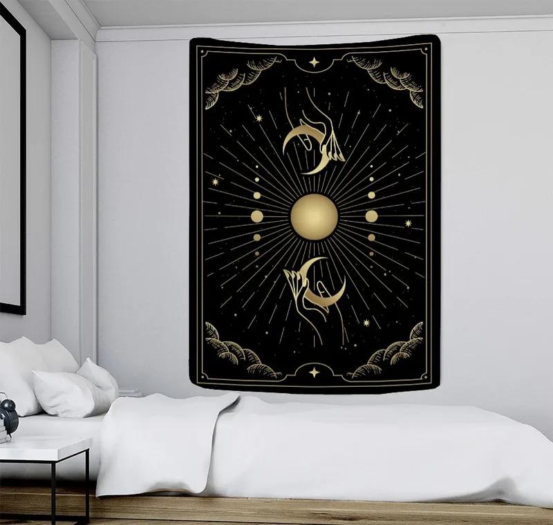 Черный гобелен «Солнце и Луна» Гобелен для офиса, гостиной, украшения стен дома 100x75cm
Черный гобелен «Солнце и Луна» Гобелен для офиса, гостиной, украшения стен дома 100x75cm