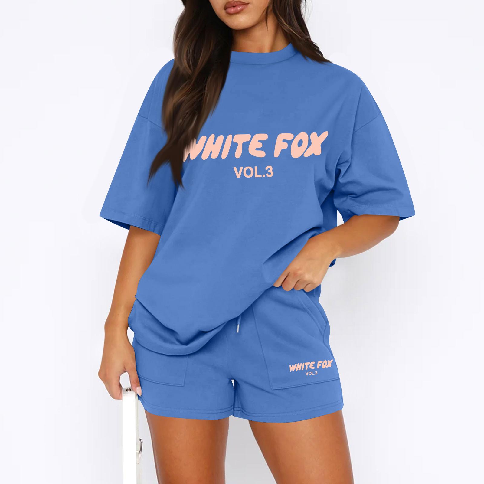 Женские повседневные свободные футболки с принтом и шорты, комплект L
Женские повседневные свободные футболки с принтом и шорты, комплект L