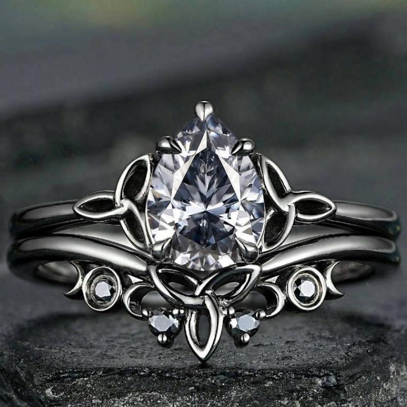 European and American new fashionable white water drop-shaped zircon inlaid personalized fashionable and versatile women s ring 8&Black Gun Plated белый
European and American new fashionable white water drop-shaped zircon inlaid personalized fashionable and versatile women s ring 8&Black Gun Plated белый