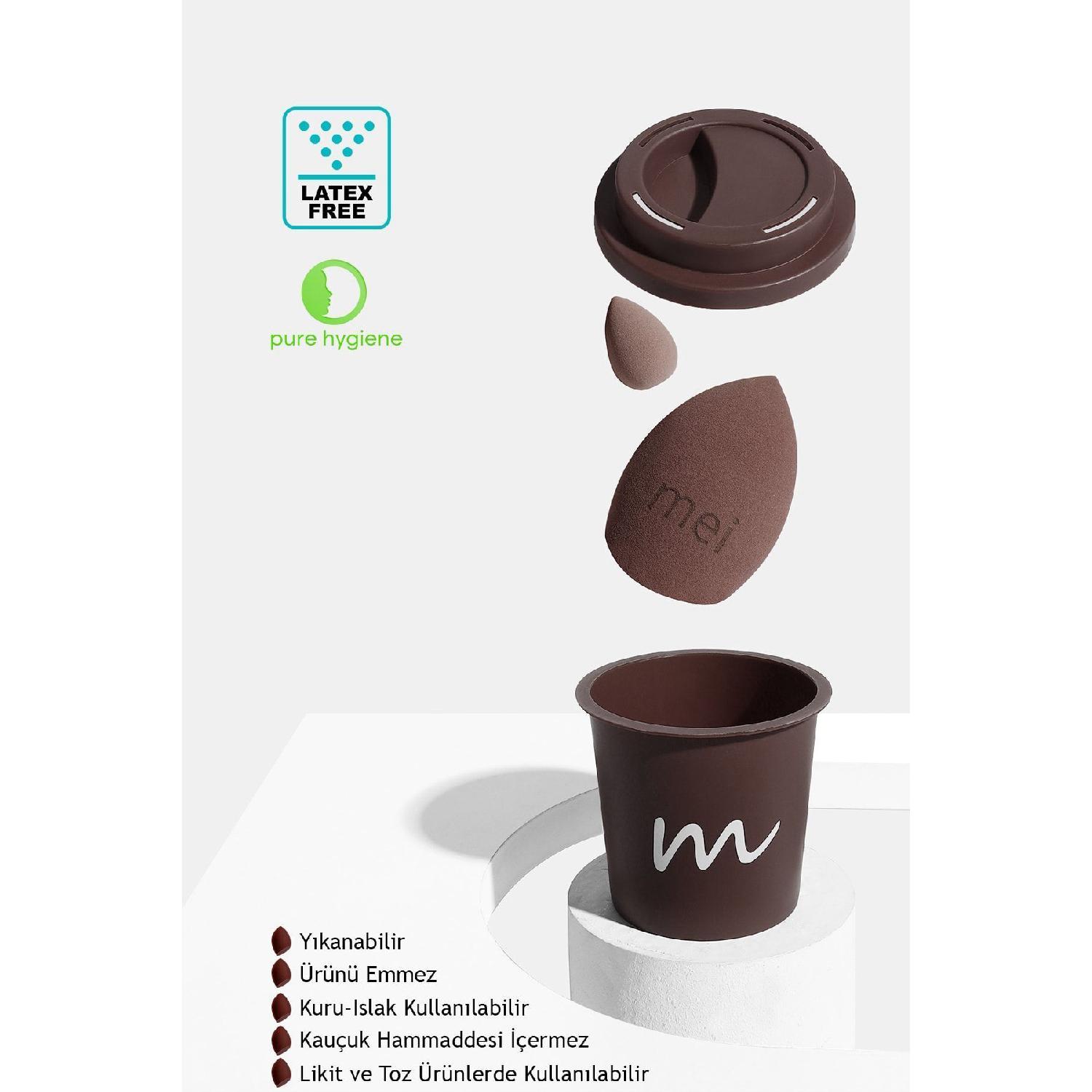 Makeup Sponge Non-absorbing Foundation Sponge Coffee Cup Hygienic Walnut 1 Pro 1 Mini
Makeup Sponge Non-absorbing Foundation Sponge Coffee Cup Hygienic Walnut 1 Pro 1 Mini