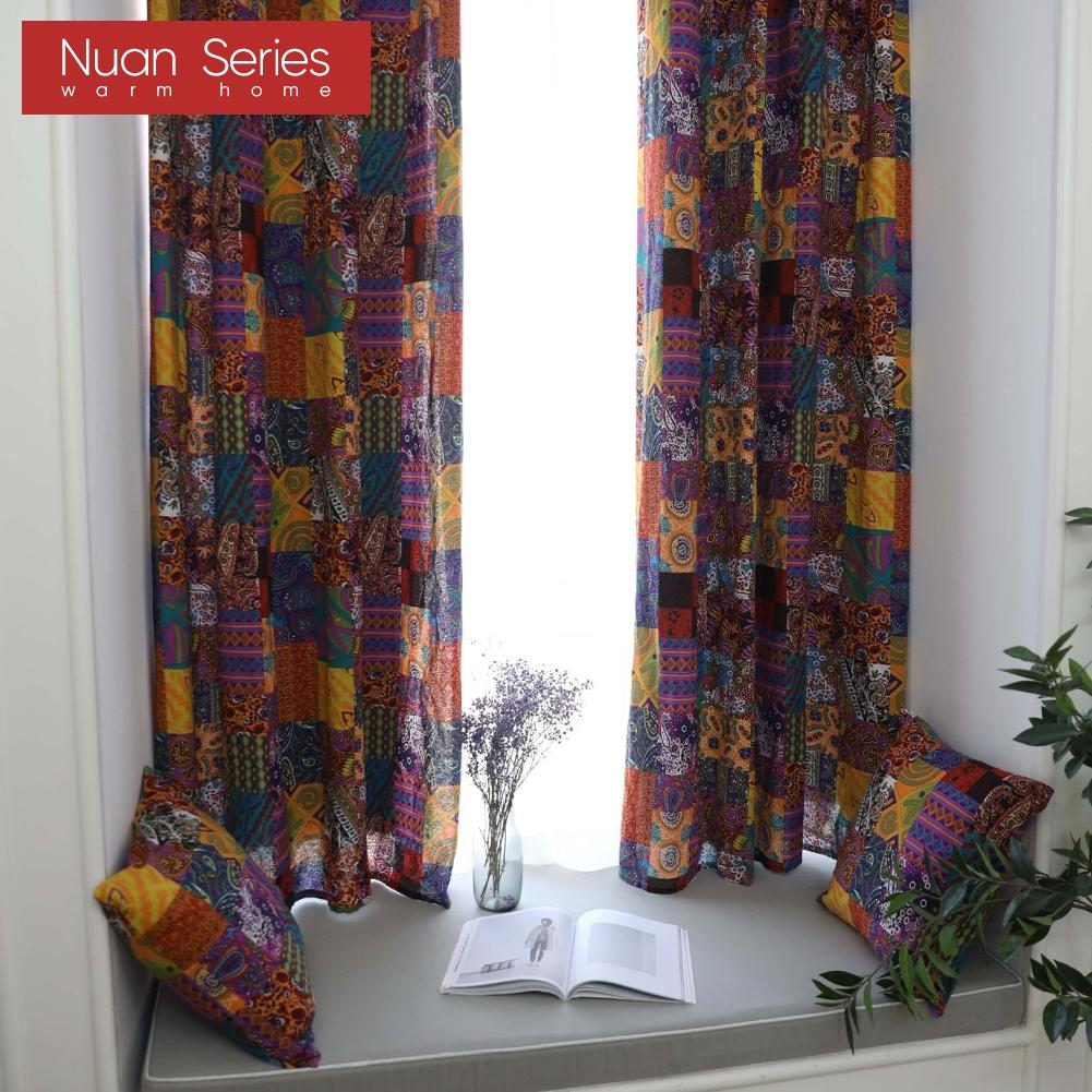 1PC Nuan Series Bohemian Retro Ethnic Style Cotton Linen Semi Blackout Curtains for Small Window Kitchen Bedroom Living Room Balcony Home Decor W140cm x L160cm
1PC Nuan Series Bohemian Retro Ethnic Style Cotton Linen Semi Blackout Curtains for Small Window Kitchen Bedroom Living Room Balcony Home Decor W140cm x L160cm