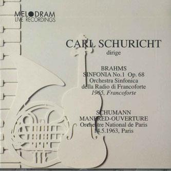 CD CARL SCHURICHT - Brahms Sinfonia No.1 Op.68, Schuman CDM18045 MELODRAM Italy Classical Used
CD CARL SCHURICHT - Brahms Sinfonia No.1 Op.68, Schuman CDM18045 MELODRAM Italy Classical Used