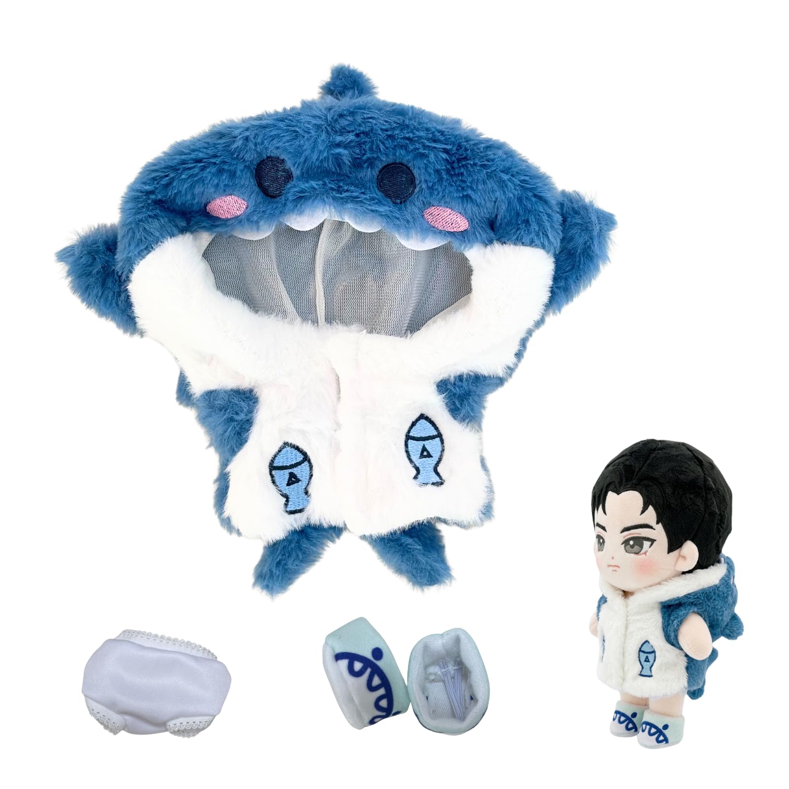 Letaya Plush Toy Clothes 20cm Shark Costume Plush Toy Dress-up Doll Fish Sea Fluffy 3-Piece Set
Letaya Plush Toy Clothes 20cm Shark Costume Plush Toy Dress-up Doll Fish Sea Fluffy 3-Piece Set