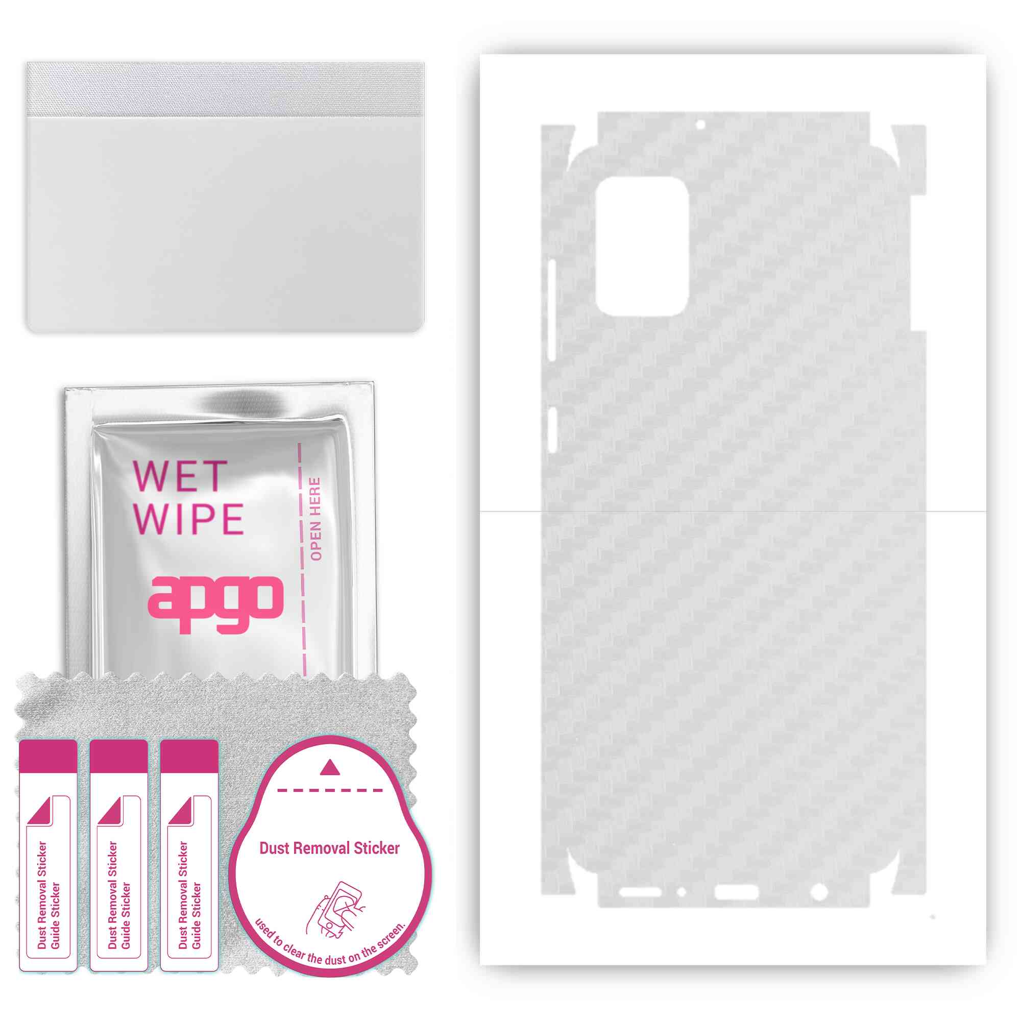 Apgo Protective Skin Sticker for the back+sides compatible with Samsung Galaxy A31, Full Wrap Film, Foil, Vinyl - Pattern Transparent Carbon
Apgo Protective Skin Sticker for the back+sides compatible with Samsung Galaxy A31, Full Wrap Film, Foil, Vinyl - Pattern Transparent Carbon