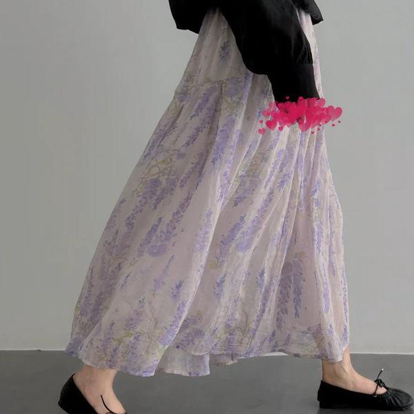 Women s French Vintage Purple Floral Midi Skirt - High-Waist A-Line Silhouette for Summer Elegance & Slimming Fit M фіолетовий
Women s French Vintage Purple Floral Midi Skirt - High-Waist A-Line Silhouette for Summer Elegance & Slimming Fit M фіолетовий