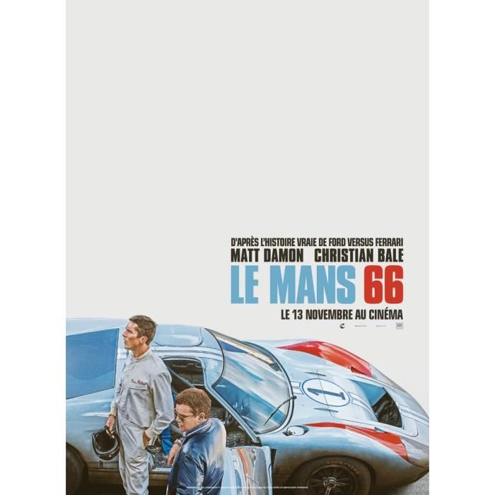 LE MANS 66 Affiche Cinéma Originale Roulée Petit format 53x40cm FORD vs FERRARI
LE MANS 66 Affiche Cinéma Originale Roulée Petit format 53x40cm FORD vs FERRARI