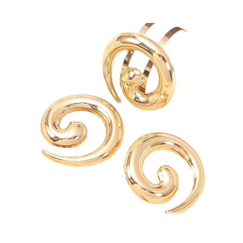 Alloy Jewelry Set Earrings And Bracelet Beautiful Swirls Earrings And Bracelet Set Tailored For Fashion Forward Women
Alloy Jewelry Set Earrings And Bracelet Beautiful Swirls Earrings And Bracelet Set Tailored For Fashion Forward Women