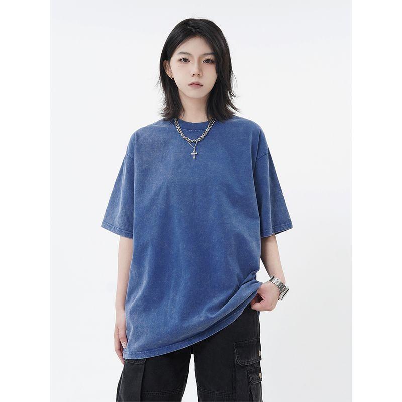 Heavy Weight Retro 280G Washed Men and Women Distressed Short Sleeve Dark blue short sleeve XL
Heavy Weight Retro 280G Washed Men and Women Distressed Short Sleeve Dark blue short sleeve XL