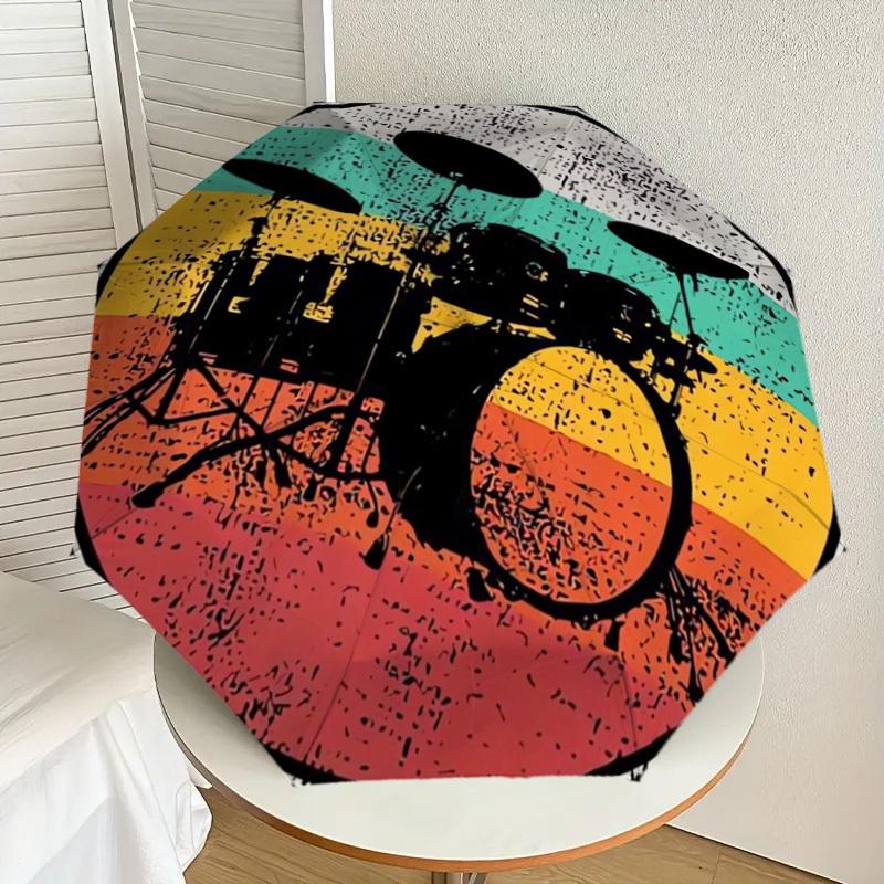 1pc Drum Set Vintage Design Umbrella with Plastic Handle,Suitable for All Seasons Home Travel Outdoor UmbrellaDD362
1pc Drum Set Vintage Design Umbrella with Plastic Handle,Suitable for All Seasons Home Travel Outdoor UmbrellaDD362