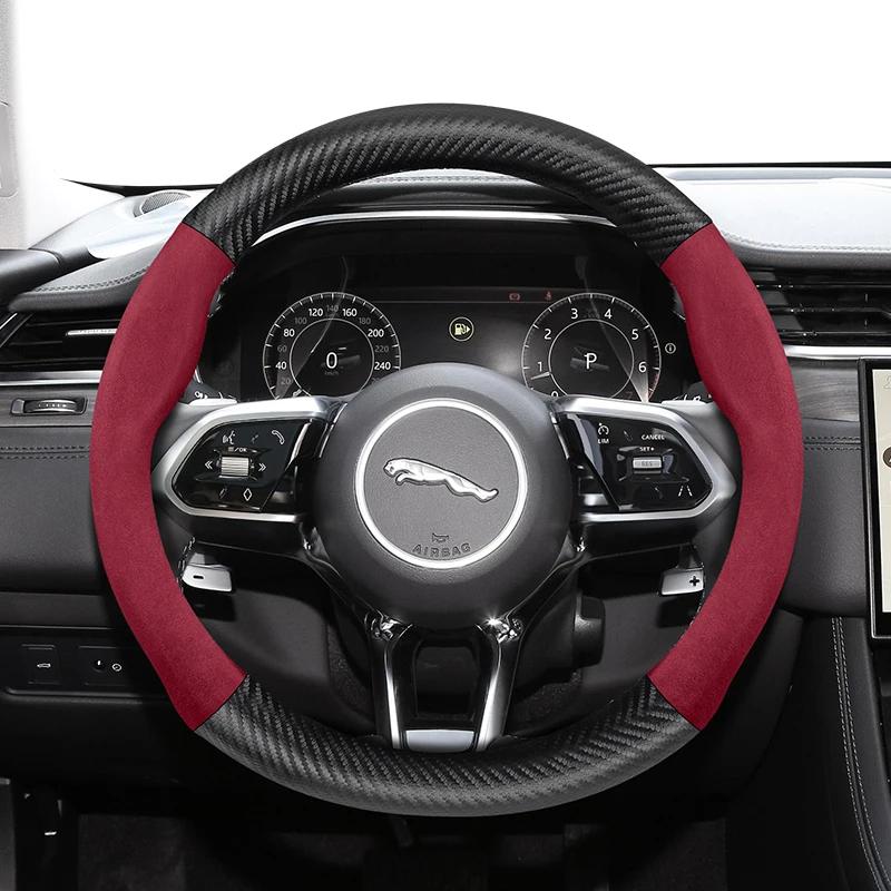 Для JAGUAR Покришка на кермо зі замші та вуглецевого волокна Підходить для XF XE F-PACE E-PACE I-PACE X250 F-TYPE XJ X S-Type Автомобільні аксесуари Red Round
Для JAGUAR Покришка на кермо зі замші та вуглецевого волокна Підходить для XF XE F-PACE E-PACE I-PACE X250 F-TYPE XJ X S-Type Автомобільні аксесуари Red Round
