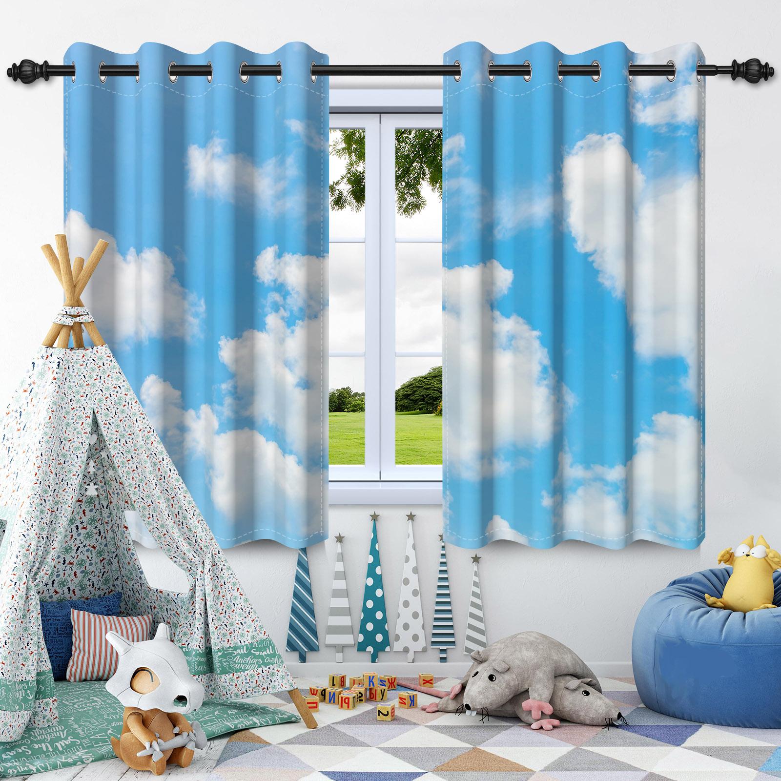 Blue Sky White Clouds Window Curtains Bedroom Living Room Blackout Curtain Indoor Outdoor Thermal Insulation Privacy Screen 50x120cm 2pcs
Blue Sky White Clouds Window Curtains Bedroom Living Room Blackout Curtain Indoor Outdoor Thermal Insulation Privacy Screen 50x120cm 2pcs