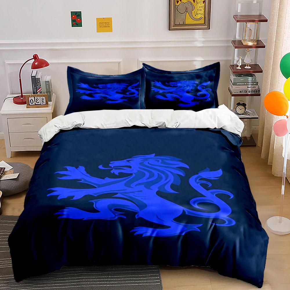 Blue lion crest design. Bedding sets Duvet cover sets Duvet covers Pillowcases(1 * Duvet Cover 2 * Pillowcases without duvet insert) 135x200cm
Blue lion crest design. Bedding sets Duvet cover sets Duvet covers Pillowcases(1 * Duvet Cover 2 * Pillowcases without duvet insert) 135x200cm