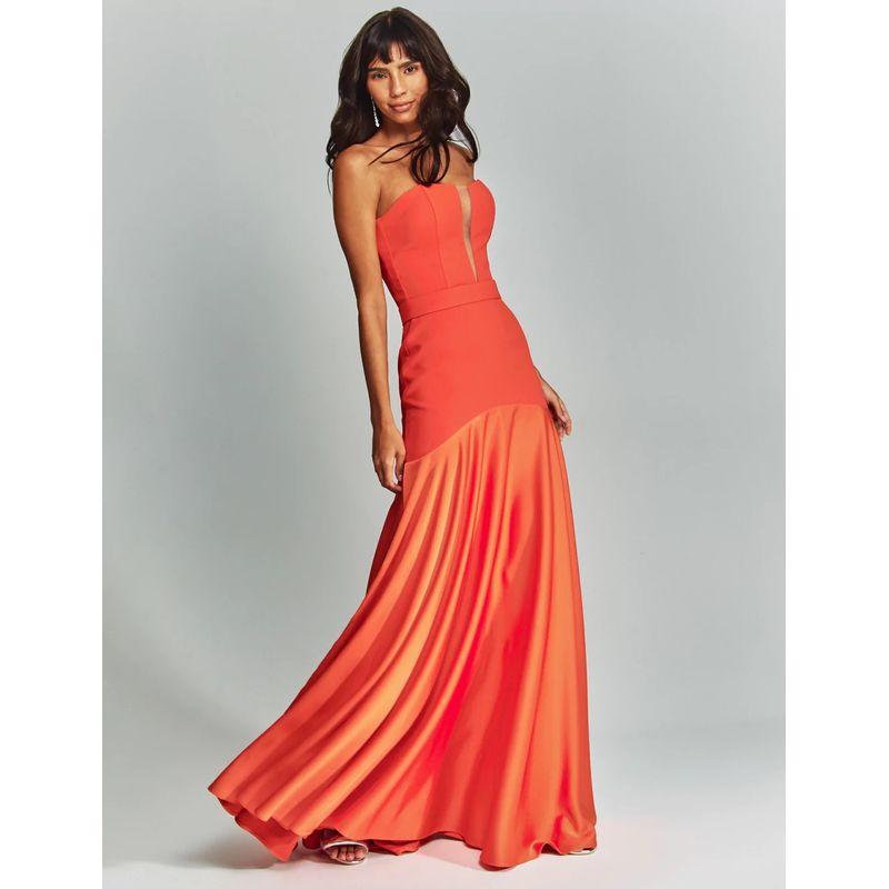 Formal Dress2025 European and American Summer New Women clothes Tube Top Sexy Sleeveless Slim fit Formal Dress Jumpsuit Long dress Orange Red L
Formal Dress2025 European and American Summer New Women clothes Tube Top Sexy Sleeveless Slim fit Formal Dress Jumpsuit Long dress Orange Red L