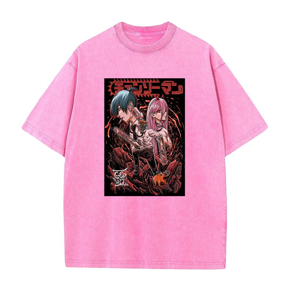 Chainsaw Man Anmie Tshirt Denji And Power Hayakawa Aki Print Men Women Washed Cotton Tshirts Harajuku Unisex Oversized T Shirt S
Chainsaw Man Anmie Tshirt Denji And Power Hayakawa Aki Print Men Women Washed Cotton Tshirts Harajuku Unisex Oversized T Shirt S