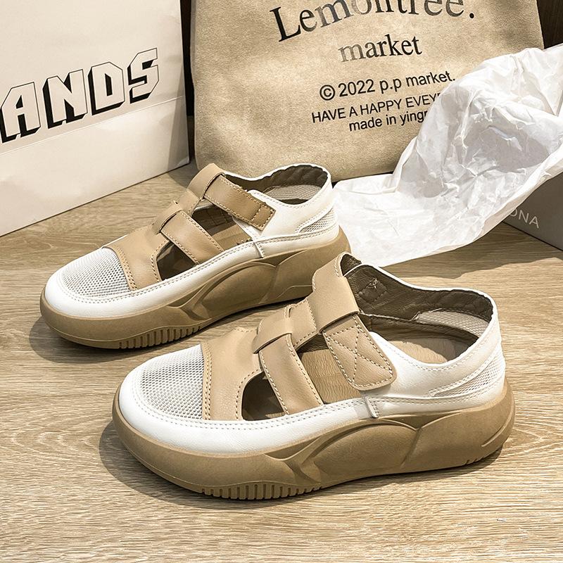 Internet celebrity bag head sandals women s autumn 2025 spring summer thick-soled leisure hollow breathable sports Roman retro shoes 35 бежевый
Internet celebrity bag head sandals women s autumn 2025 spring summer thick-soled leisure hollow breathable sports Roman retro shoes 35 бежевый