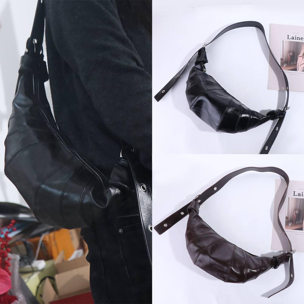Small Pack PU Dumplings Bag Black Crossbody Bag Creative Croissant Shoulder Bag Gift чорний
Small Pack PU Dumplings Bag Black Crossbody Bag Creative Croissant Shoulder Bag Gift чорний