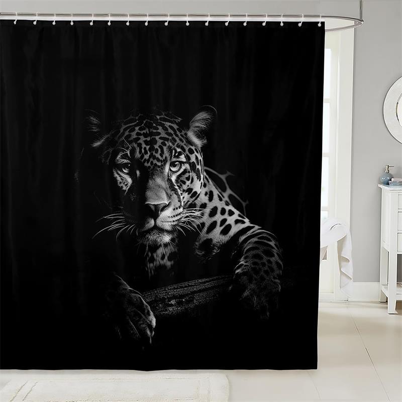 Wildlife Tiger Leopard Shower Curtain Red Rose Pink Floral Jungle Wild Animals Bath Curtains Polyester Home Bathroom Decor Set W60H190(CM)-1 Pcs
Wildlife Tiger Leopard Shower Curtain Red Rose Pink Floral Jungle Wild Animals Bath Curtains Polyester Home Bathroom Decor Set W60H190(CM)-1 Pcs