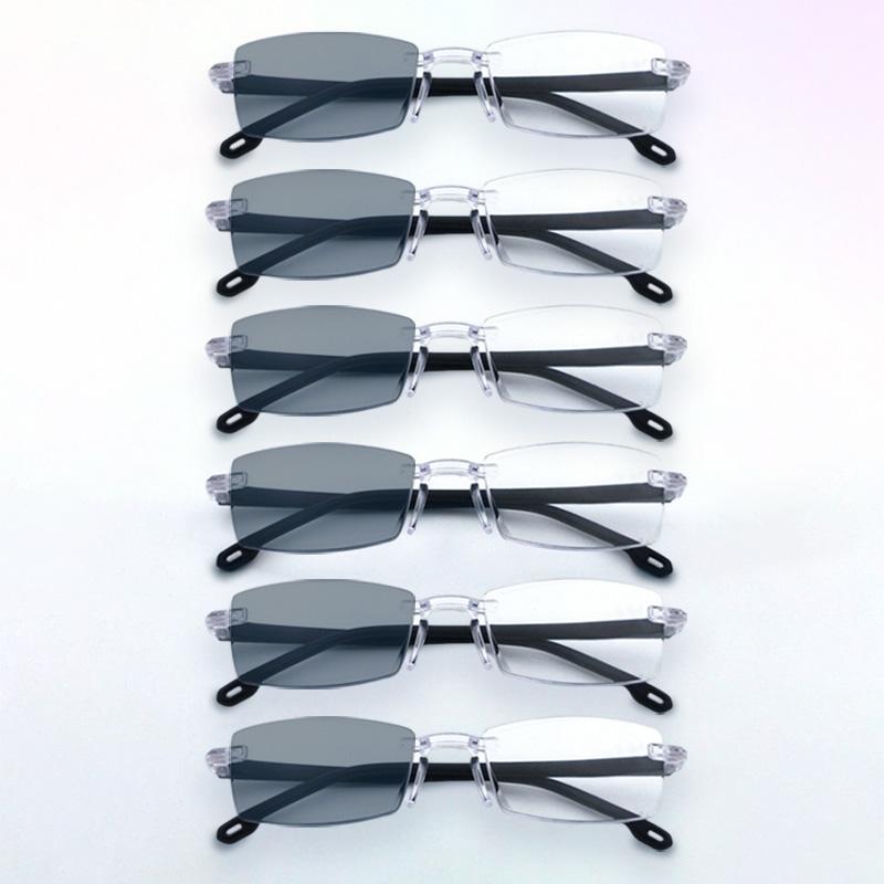 6Pcs Photochromic Anti Blue Light Glasses Frameless Edge Cutting Unisex Intelligent Zoom Glasses Reading Glasses Intelligent Zoom
6Pcs Photochromic Anti Blue Light Glasses Frameless Edge Cutting Unisex Intelligent Zoom Glasses Reading Glasses Intelligent Zoom
