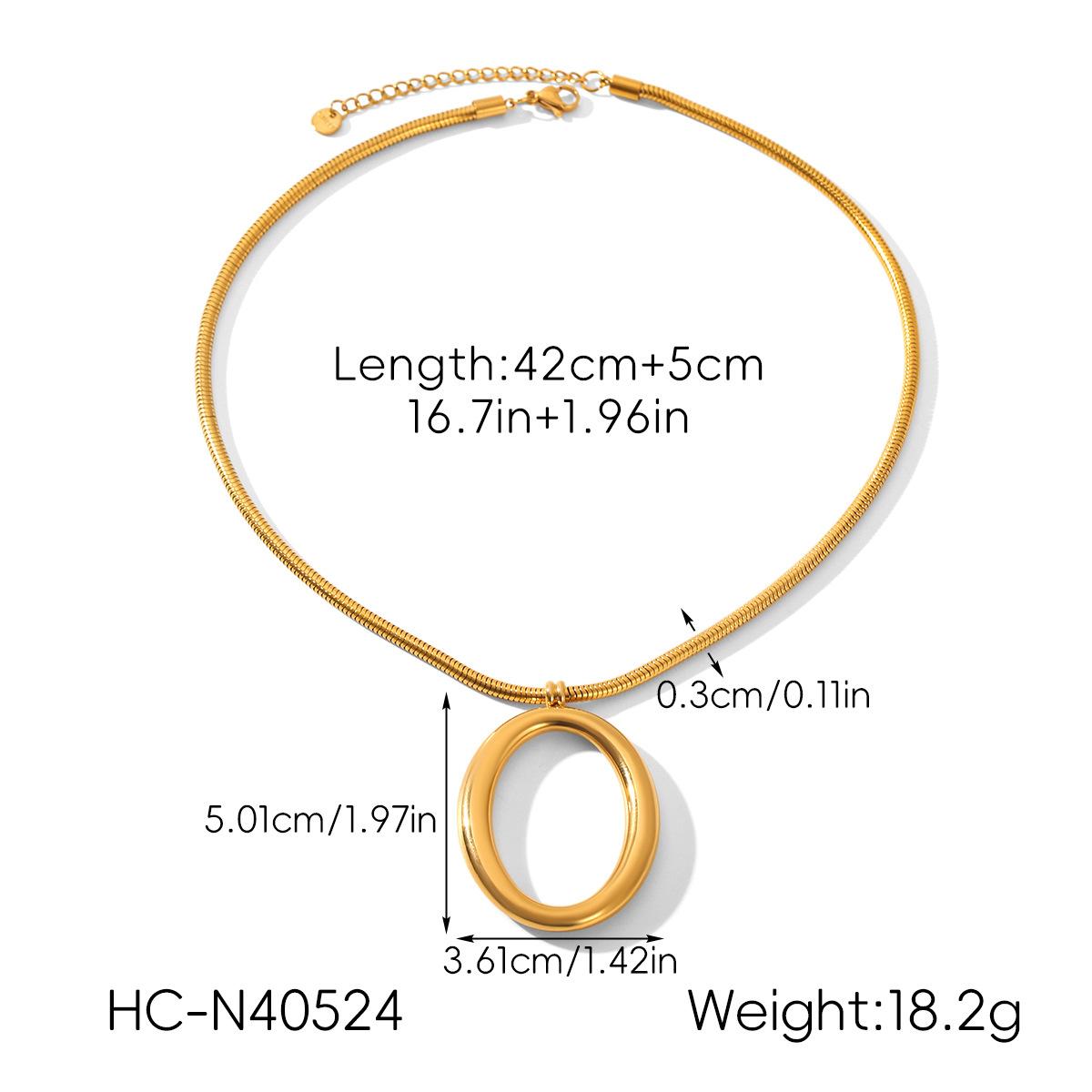 Stainless steel hollow-out oval pendant necklace, light luxury niche clavicle chain with titanium steel twist chain
Stainless steel hollow-out oval pendant necklace, light luxury niche clavicle chain with titanium steel twist chain