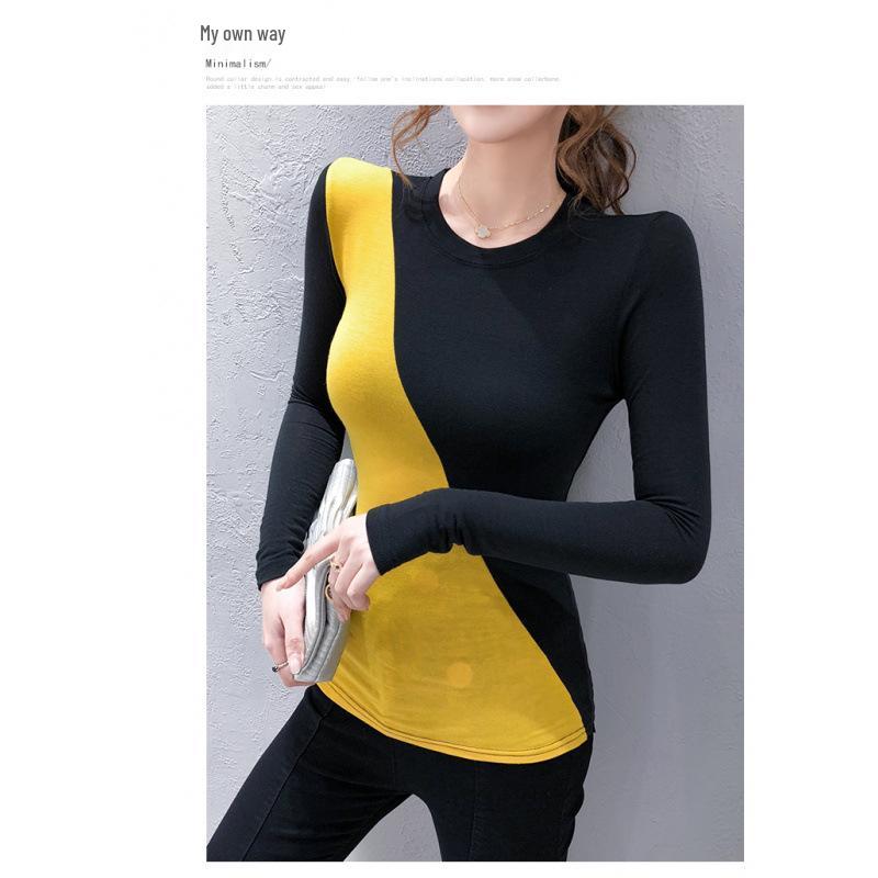 Korean Color Block Patchwork Long Sleeve Women s T-shirt - New Spring/Autumn Collection One Size чорний
Korean Color Block Patchwork Long Sleeve Women s T-shirt - New Spring/Autumn Collection One Size чорний