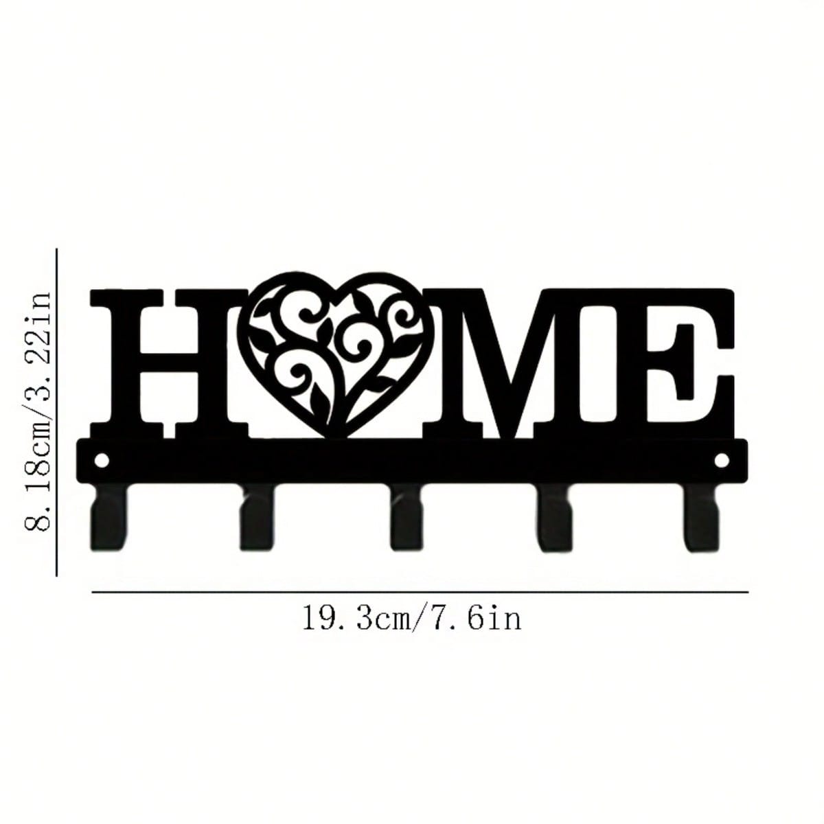 Iron Wall Hook Key Rack for Home Garage Kitchen Bathroom Entryway 7x15
Iron Wall Hook Key Rack for Home Garage Kitchen Bathroom Entryway 7x15