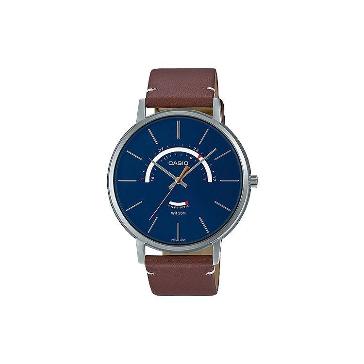 Casio Standard Series Waterproof Quartz Movement Leather Strap Watch Men watches Blue MTP-B105L-2AV Blue Dial
Casio Standard Series Waterproof Quartz Movement Leather Strap Watch Men watches Blue MTP-B105L-2AV Blue Dial