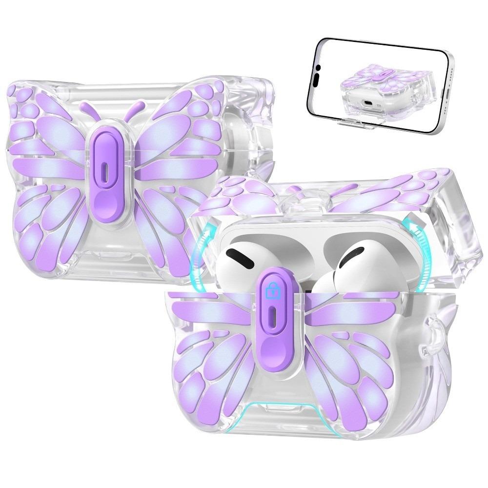 with Phone Stand Clear Earphone Case Butterfly-shaped Shell Cover New Dust Guard for Airpods Pro 3 фіолетовий
with Phone Stand Clear Earphone Case Butterfly-shaped Shell Cover New Dust Guard for Airpods Pro 3 фіолетовий