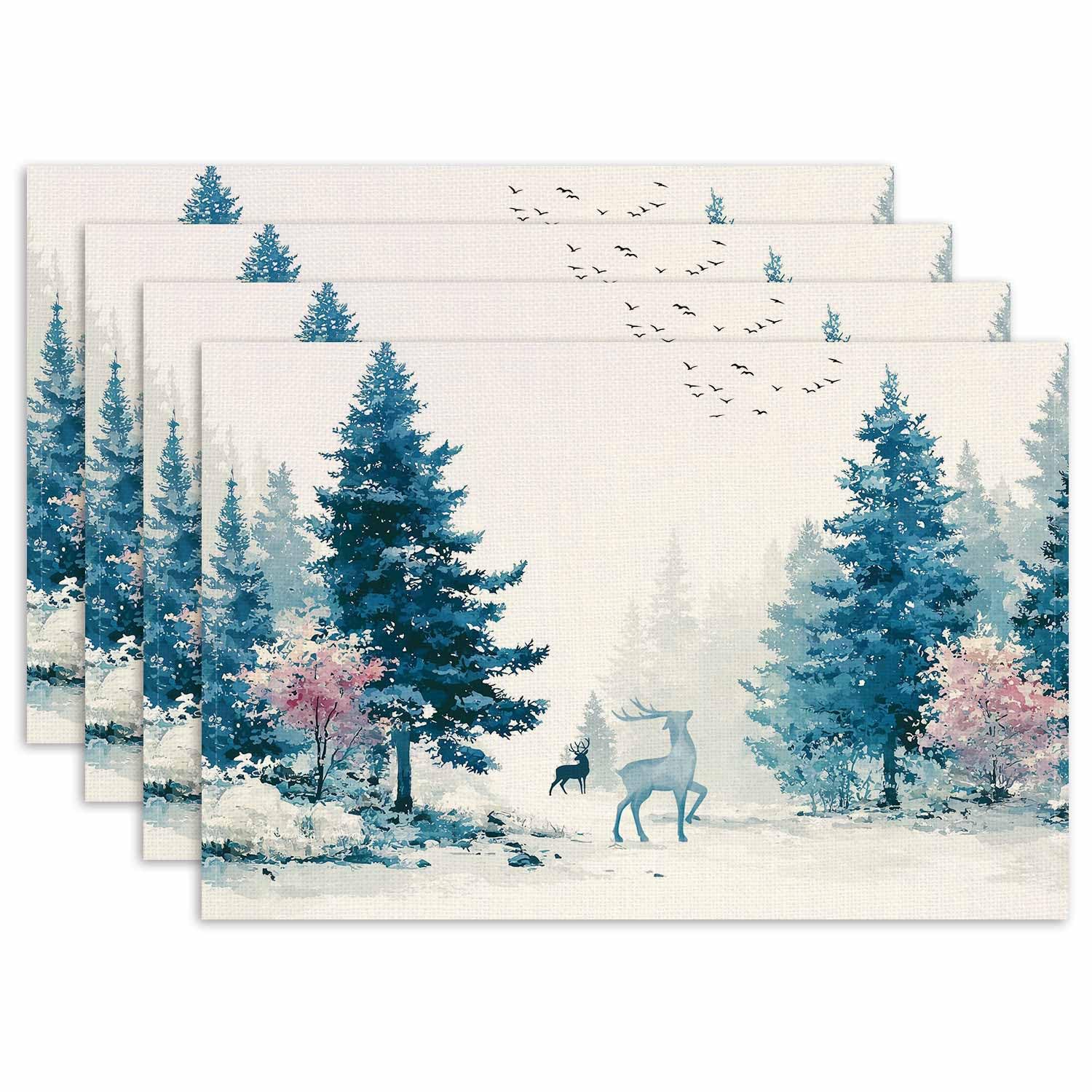 Winter Holly Placemat Set of 4 Seasonal Placemats Christmas Snow Table Mats for Indoor Outdoor Home Party Dining Decor Farmhouse Burlap Table Mats 12x 12 x18 , Placemats Set of 4
Winter Holly Placemat Set of 4 Seasonal Placemats Christmas Snow Table Mats for Indoor Outdoor Home Party Dining Decor Farmhouse Burlap Table Mats 12x 12 x18 , Placemats Set of 4