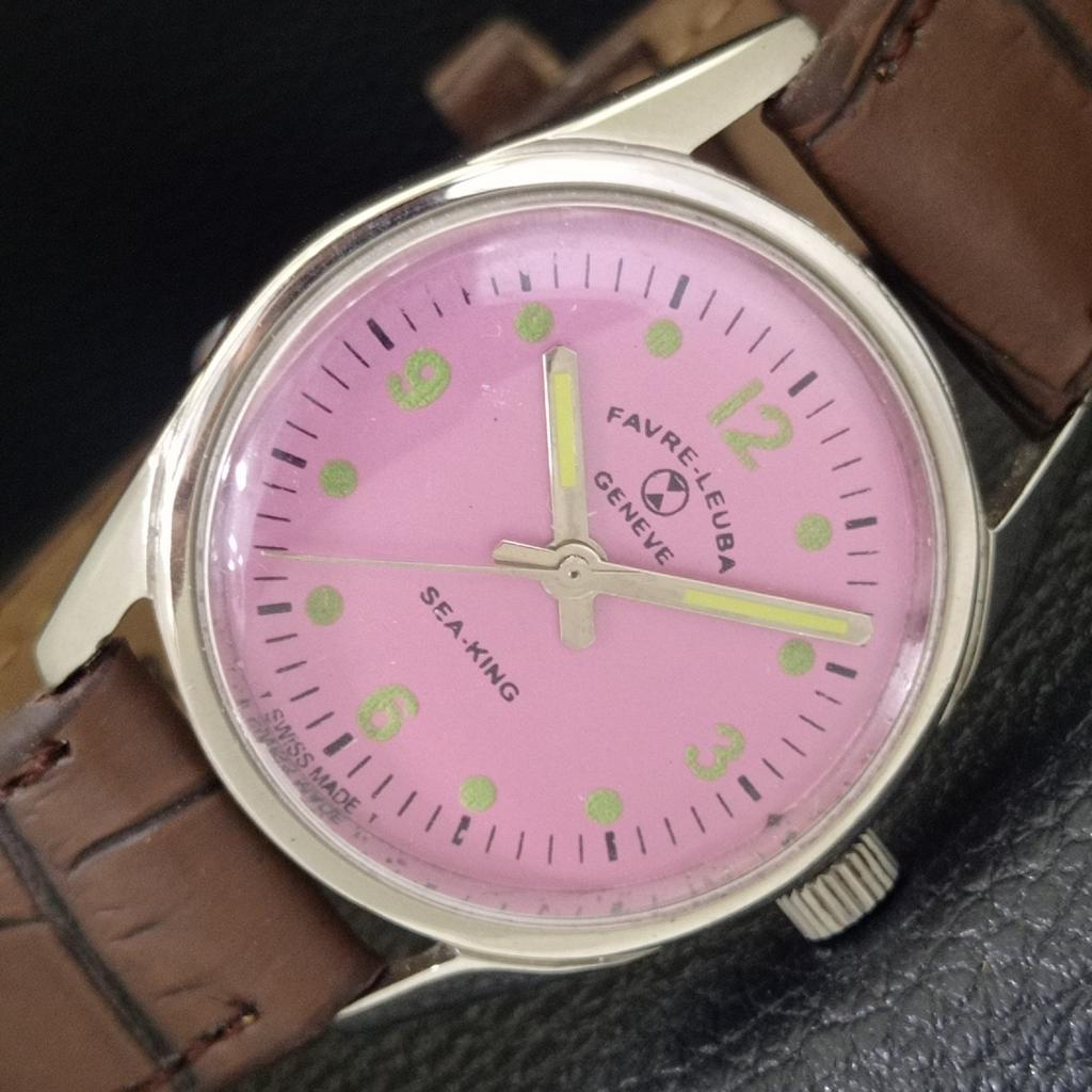 SWISS VINTAGE FAVRE LEUBA SEA KING HAND-WINDING MENS PURPLE DIAL WATCH a703808-1 R213f-a703808
SWISS VINTAGE FAVRE LEUBA SEA KING HAND-WINDING MENS PURPLE DIAL WATCH a703808-1 R213f-a703808
