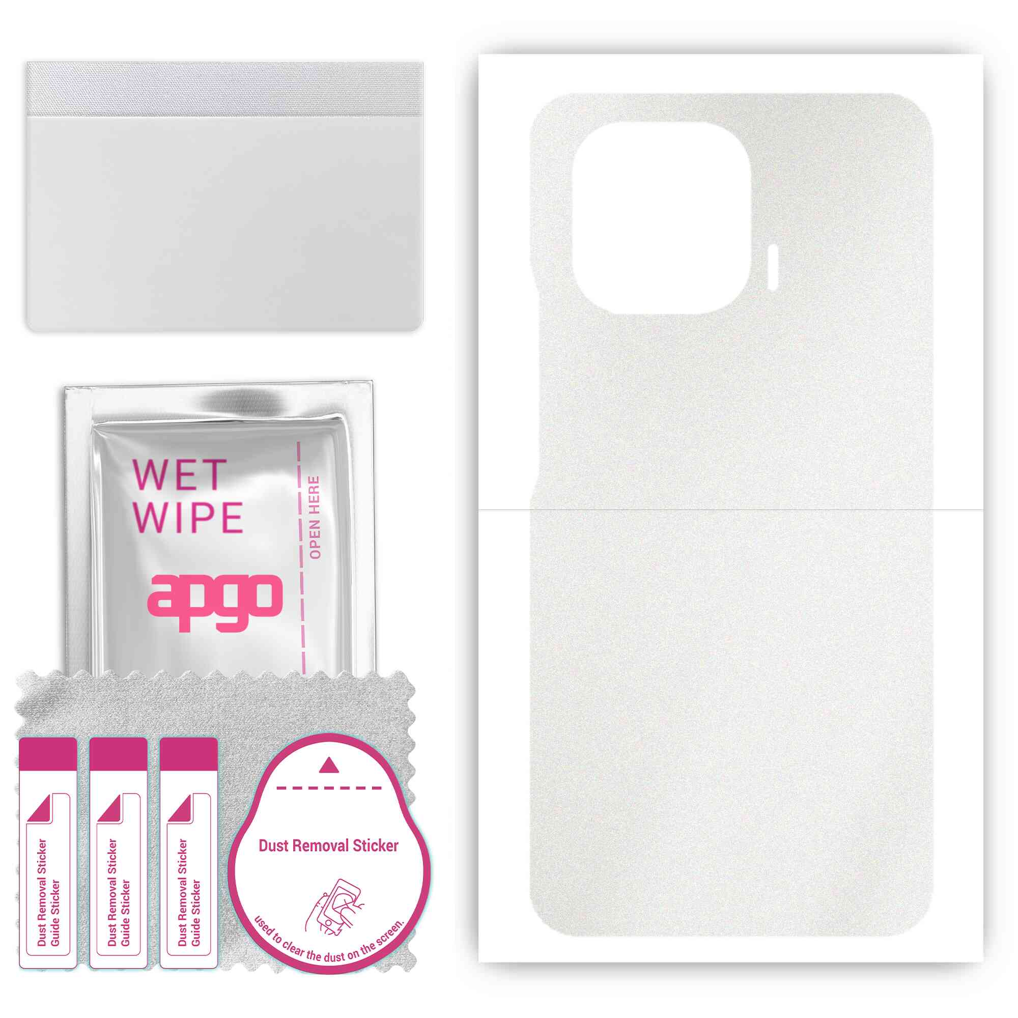apgo Protective Skin Sticker for the back compatible with Xiaomi Mi 11 Pro, Wrap Film, Foil, Vinyl - Pattern Matte Transparent
apgo Protective Skin Sticker for the back compatible with Xiaomi Mi 11 Pro, Wrap Film, Foil, Vinyl - Pattern Matte Transparent