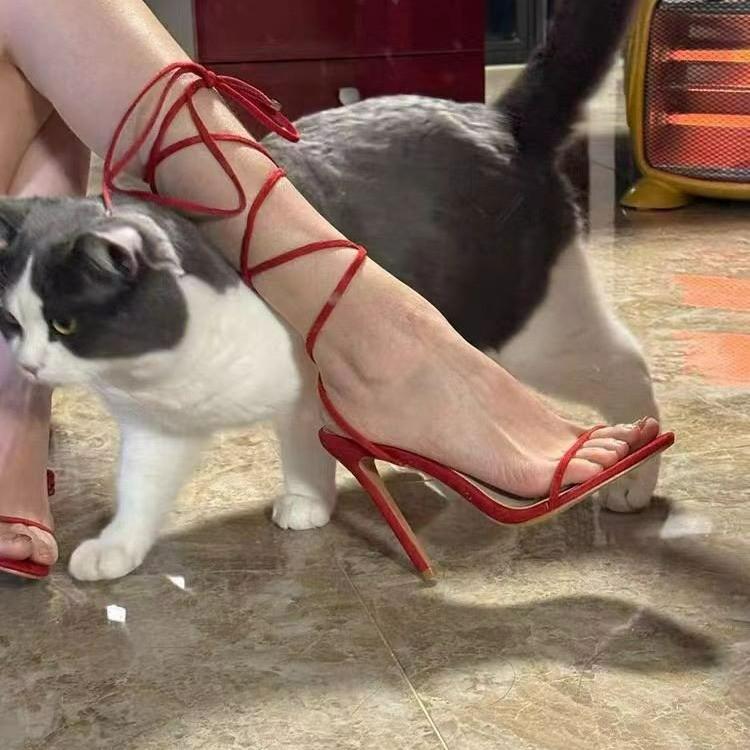 Summer new thin heel red cross strap sandals women open toe after empty word with bed sexy high heels 42 червоний
Summer new thin heel red cross strap sandals women open toe after empty word with bed sexy high heels 42 червоний