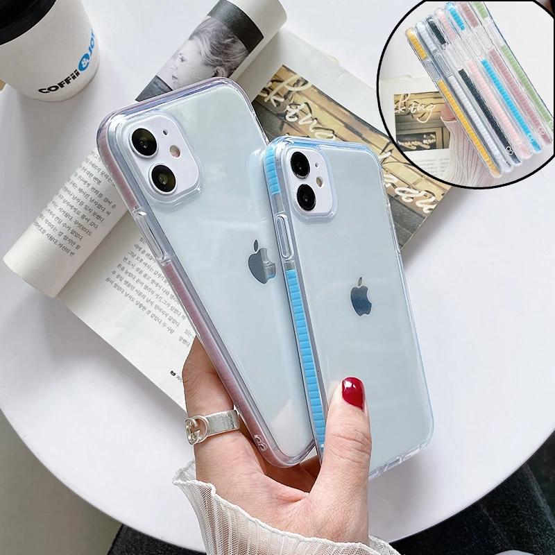 Двухцветный ударопрочный прозрачный мягкий чехол для iPhone 12Mini 13Mini 11 12 13 Pro Max X XS XR XSMax 6 6s 7 8 Plus SE 2020
Двухцветный ударопрочный прозрачный мягкий чехол для iPhone 12Mini 13Mini 11 12 13 Pro Max X XS XR XSMax 6 6s 7 8 Plus SE 2020