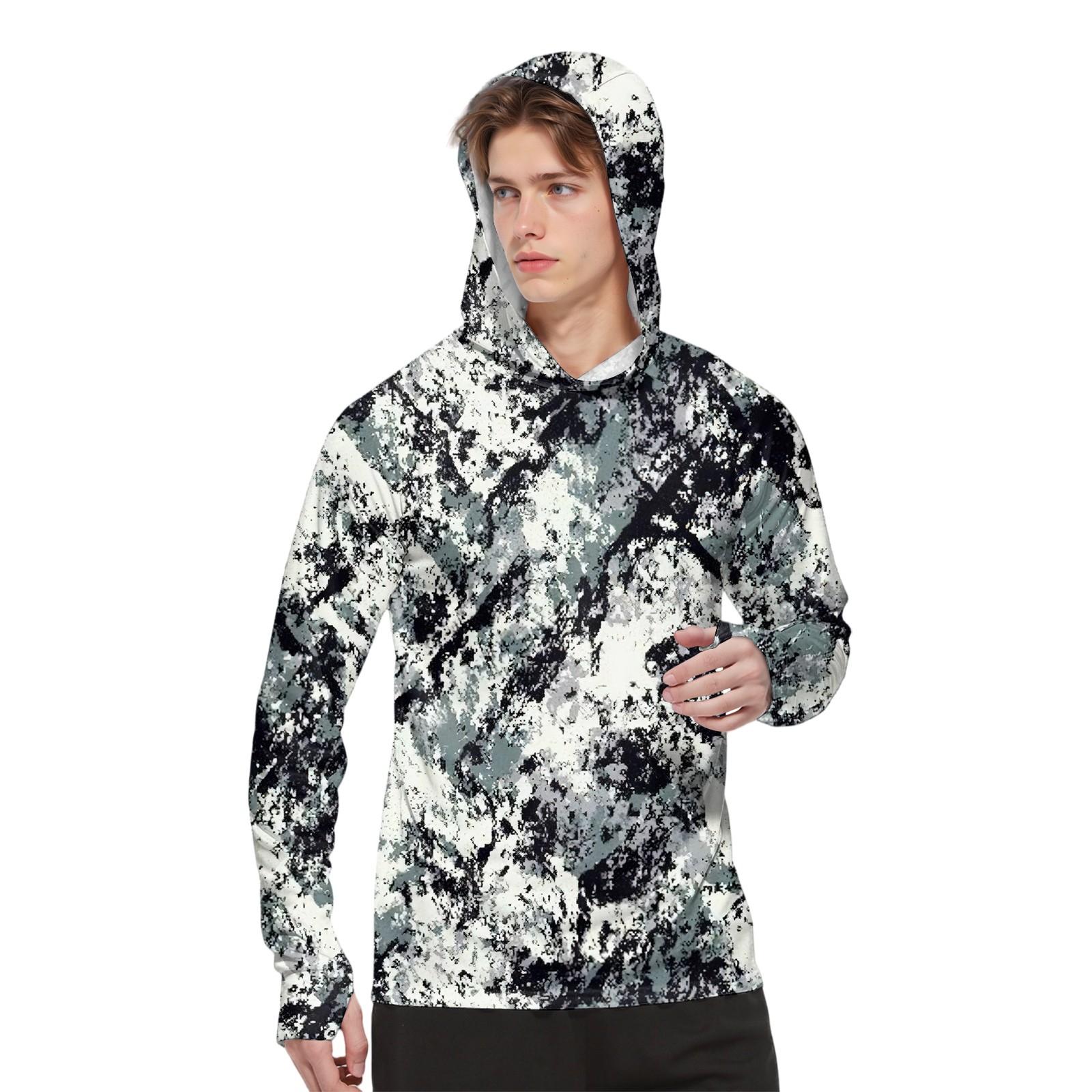 Чоловіча модна сорочка з принтом з довгим рукавом, худі з SPF/УФ-захистом XL білий
Чоловіча модна сорочка з принтом з довгим рукавом, худі з SPF/УФ-захистом XL білий