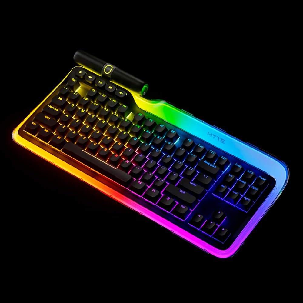HYTE releases Keeb a glowing RGB mechanical keyboard TKL, чорний
HYTE releases Keeb a glowing RGB mechanical keyboard TKL, чорний