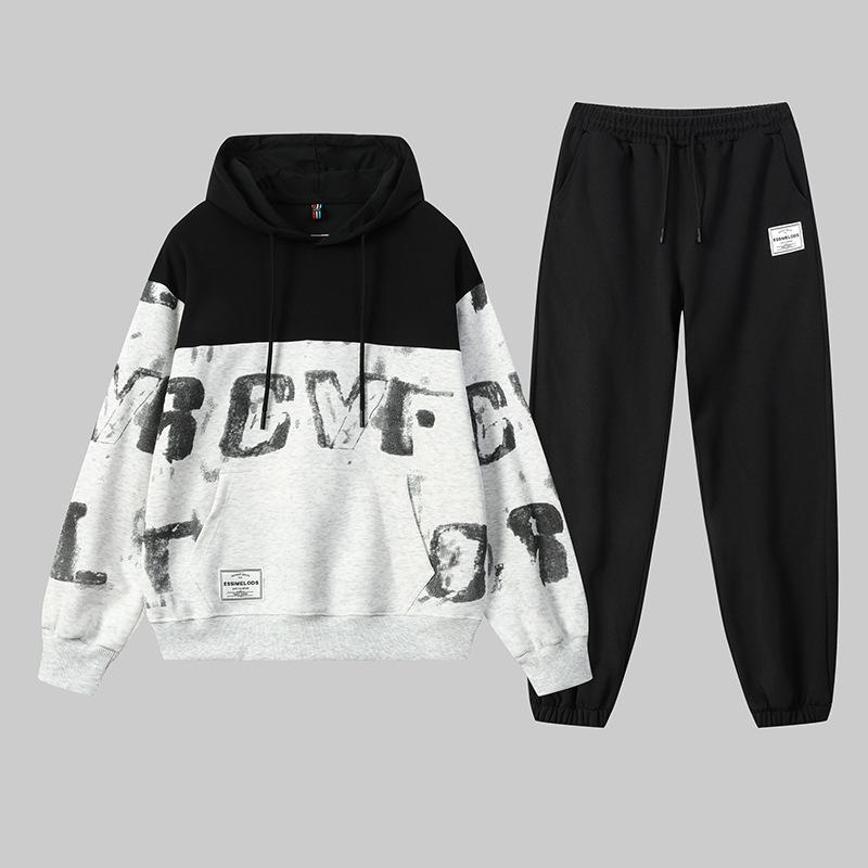 Весенне-осенний повседневный спортивный худи с капюшоном, мужской пуловер с круглым вырезом, свободный и универсальный комплект из двух предметов M чёрный
Весенне-осенний повседневный спортивный худи с капюшоном, мужской пуловер с круглым вырезом, свободный и универсальный комплект из двух предметов M чёрный