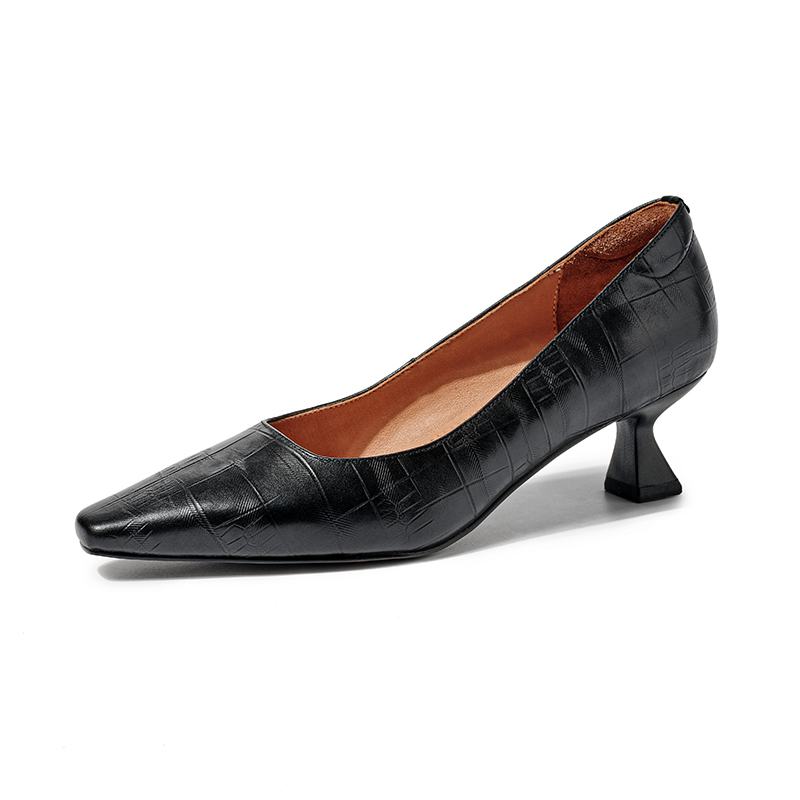Krazing Pot Cow Skin Square Toe Stiletto Med Heels Summer Shoes Big Size 41 Concise Style Women Shallow Pumps 34
Krazing Pot Cow Skin Square Toe Stiletto Med Heels Summer Shoes Big Size 41 Concise Style Women Shallow Pumps 34