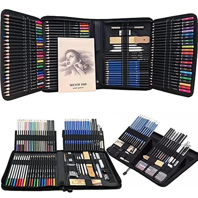 New 144 Pcs Set Oily Colored Pencils Suit Professional Art Brushes Color of Lead Paint Suit Art Supplies
New 144 Pcs Set Oily Colored Pencils Suit Professional Art Brushes Color of Lead Paint Suit Art Supplies
