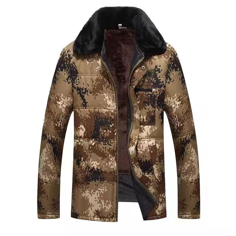 Velvet-Lined Camouflage Work Jacket – Mid-Length Cotton Coat for Cold Protection Medium (130-160)
Velvet-Lined Camouflage Work Jacket – Mid-Length Cotton Coat for Cold Protection Medium (130-160)