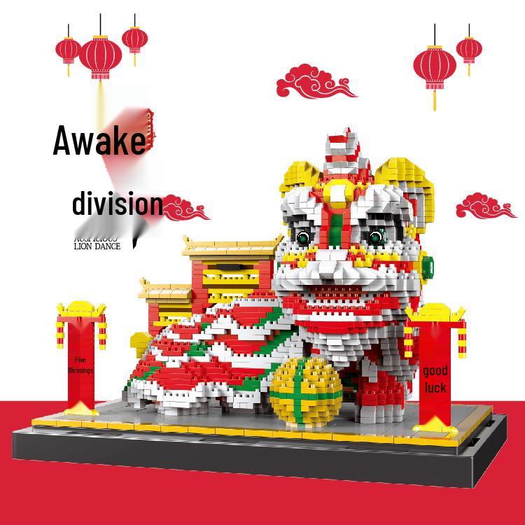 Doctor Star Lion Dance Building Blocks - Small Particle Assembly Toy for Boys (Micro Particle Ornament) 26 x 18 x 18.5 cm
Doctor Star Lion Dance Building Blocks - Small Particle Assembly Toy for Boys (Micro Particle Ornament) 26 x 18 x 18.5 cm