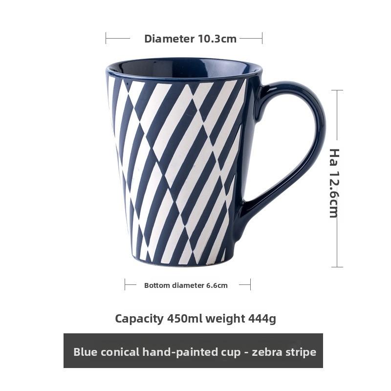 Creative Relief Large Ceramic Mug for Milk Coffee Open Design Home Cup Couple Gift 450ml
Creative Relief Large Ceramic Mug for Milk Coffee Open Design Home Cup Couple Gift 450ml
