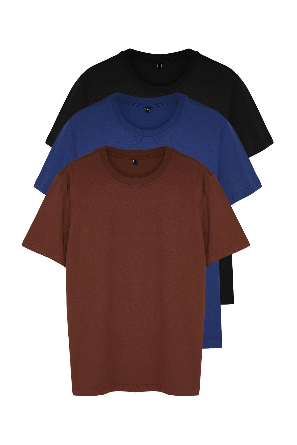 Men s Fashion New T-Shirt Black-Brown-Navy Blue Basic Slim 100% Cotton 3-Piece Pack Short Sleeve T-Shirt S разноцветный
Men s Fashion New T-Shirt Black-Brown-Navy Blue Basic Slim 100% Cotton 3-Piece Pack Short Sleeve T-Shirt S разноцветный