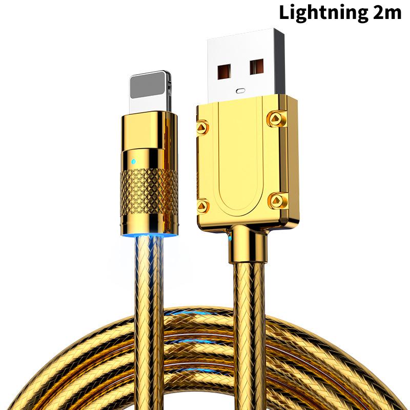 Цинковый сплав 120 Вт Usb сверхбыстрый зарядный кабель для Xiaomi Huawei Samsung Type C 6A Micro 3A игровой шнур для зарядки для iPhone 2.4A Lightning-2m
Цинковый сплав 120 Вт Usb сверхбыстрый зарядный кабель для Xiaomi Huawei Samsung Type C 6A Micro 3A игровой шнур для зарядки для iPhone 2.4A Lightning-2m