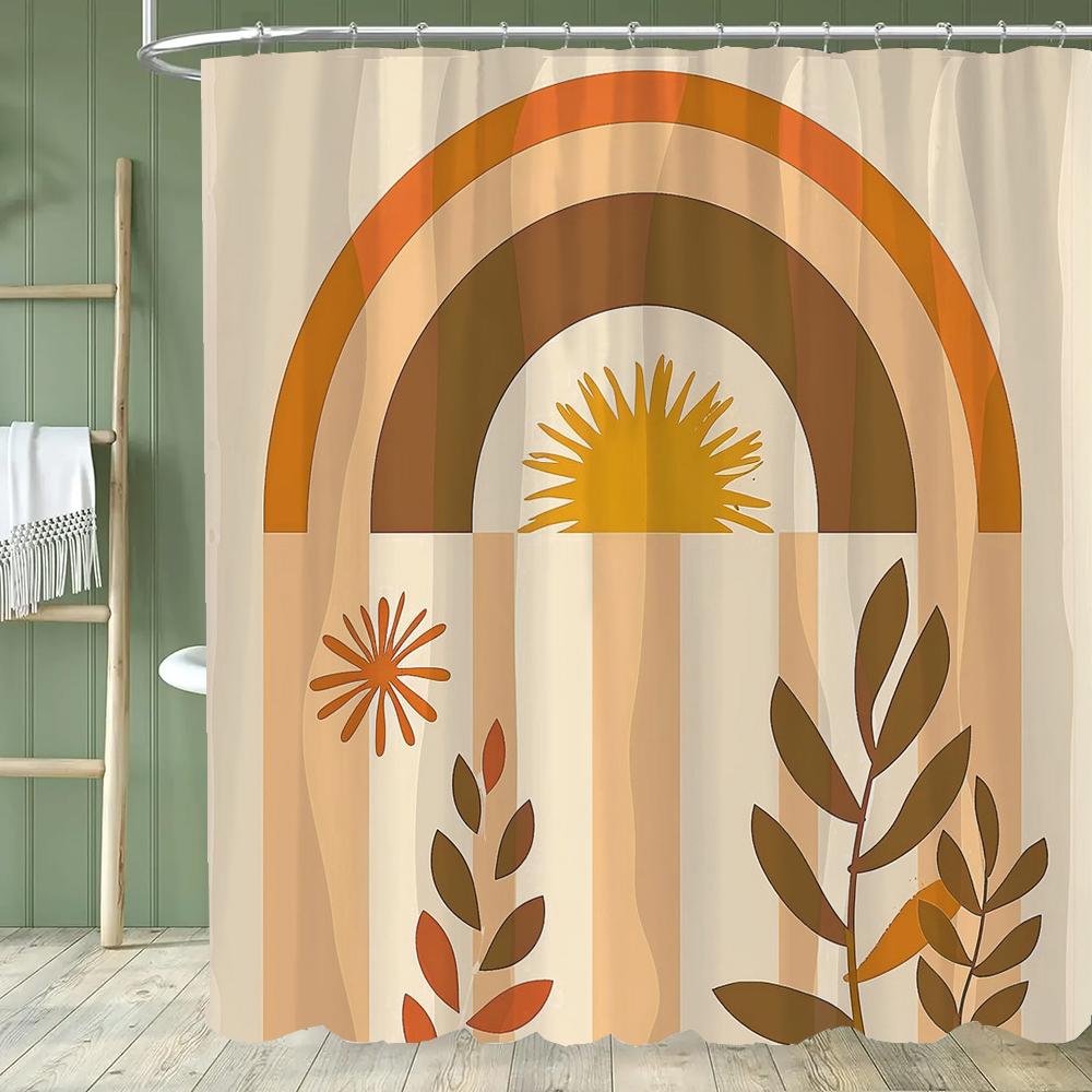 Boho Abstract Cartoon Rainbow Pattern Shower Curtain ,Modern Minimalist Bathroom Curtain , Home Decoration Curtain With Hooks W60H190(CM)-1 Pcs
Boho Abstract Cartoon Rainbow Pattern Shower Curtain ,Modern Minimalist Bathroom Curtain , Home Decoration Curtain With Hooks W60H190(CM)-1 Pcs